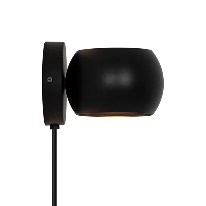 Belir Wandleuchte, schwarz